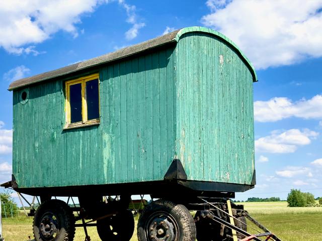 Der Wagen vor seiner Vollendung Der Wagen von 2022 vor seiner Vollendung